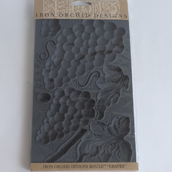 Iron Orchid Designs Grapes Mould IOD Silicone Casting Mold NIP #13318 - Picture 1 of 4